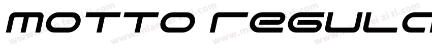 Motto Regular字体转换